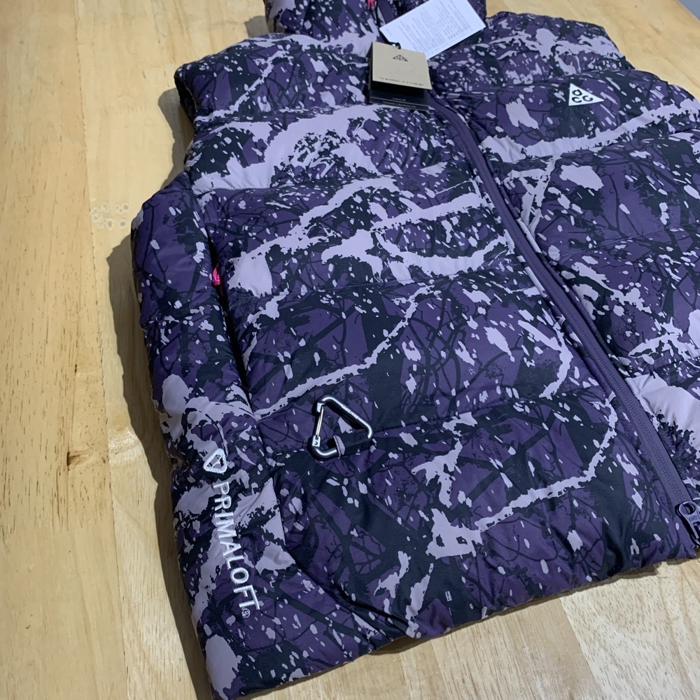 Nike ACG Lunar Lake Therma FIT ADV Women Size M Vest Black‎ Purple FV7331-573 - Picture 2 of 11